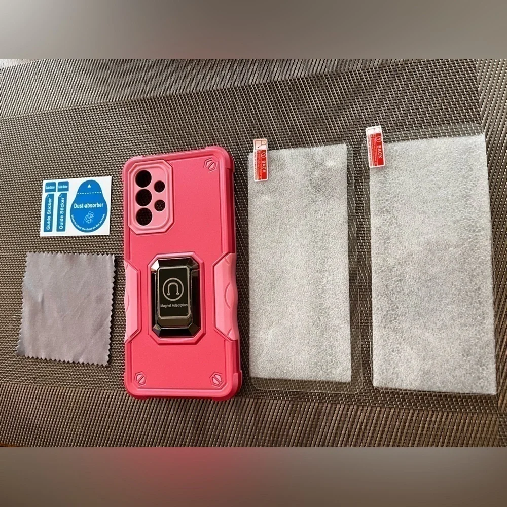SAMSUNG Galaxy A33 5G Case,with 2 pack Tempered Glass Screen Protector pink NWT